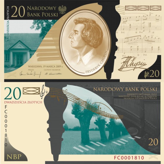 20 zł Fryderyk Chopin