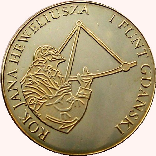 1 funt - Heweliusz awers