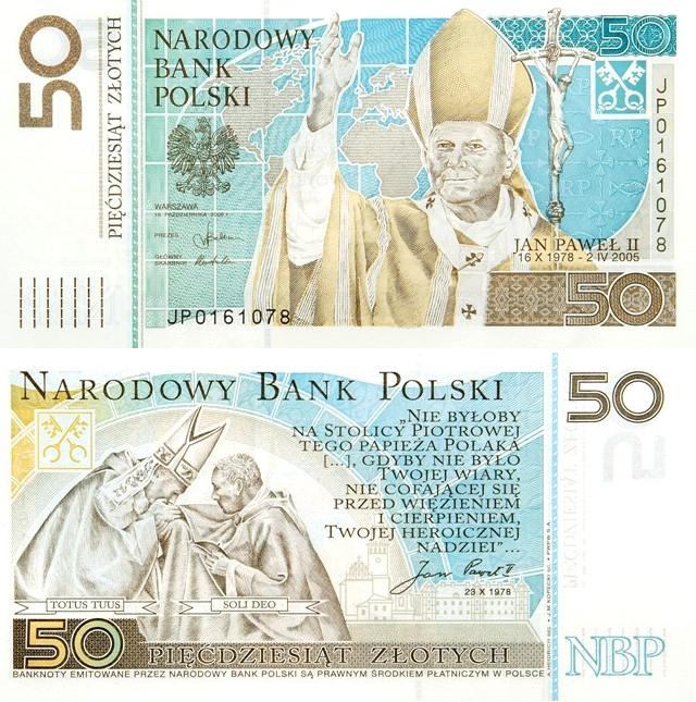 50 zł Jan Paweł II