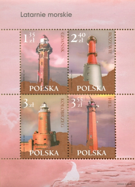 znaczki - latarnie